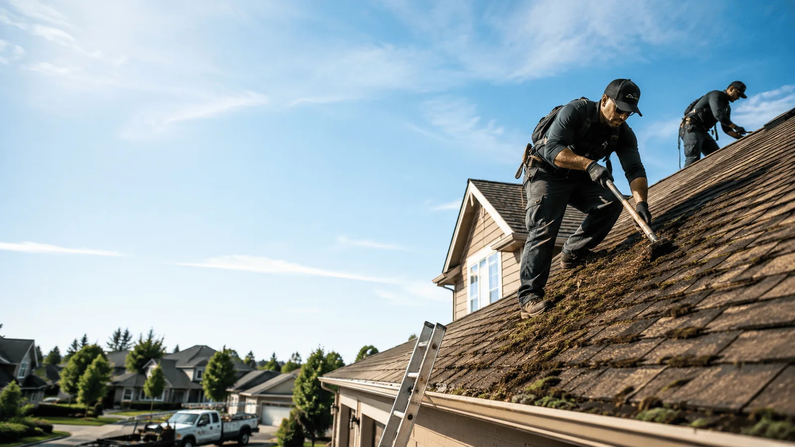 Roof Moss Removal in Texas near me